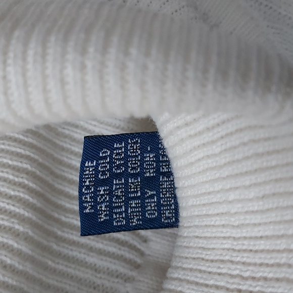 Karen Scott Ribbed White Sleeveless Turtleneck Sweater Small - Picture 5 of 8